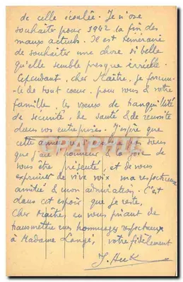 Angers — O Hotel de Pincé — Editor: N° 38 — Verso