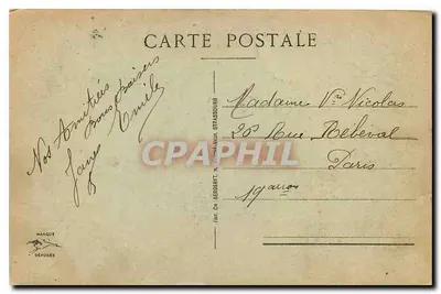 Strasbourg - The University — Publisher CH. Bergeret, No. 263 — Back