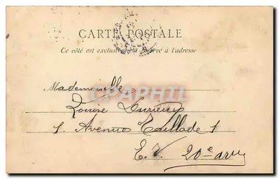 Fontainebleau — A Cour des Adieux — A. Demain malin, C.L.C. — Verso