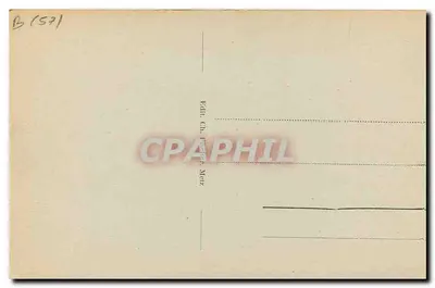 Metz - O Quartel-General — editor Ch. Fritzer, Metz — Verso