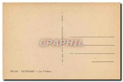 Guingamp — Mosty — CI des Arts Mécaniques, Paryż — Rewers