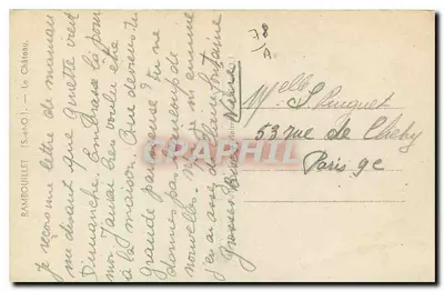 Zamek w Rambouillet — ogólny widok — Rambouillet (S.-et-O.) — Rewers