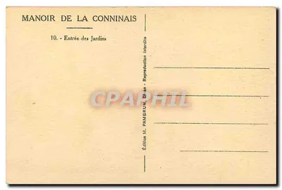 Dinan - Schloss Conninais — Eingang zum Garten — Ausgabe von M. Pamberun, Dinan — Rückseite