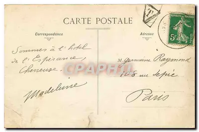 Wąwóz Chevreuse - DAMPIERRE - Zamek — Stara pocztówka n°1668 — Rewers