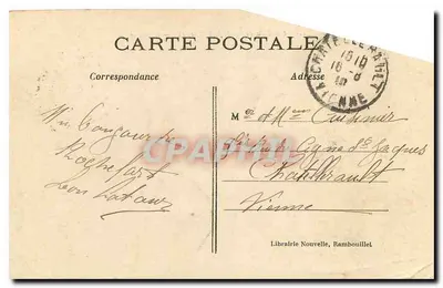 Castelo de Rochefort (S.-et-O.) — A Entrada — Editor não identificado, n° de série 178 — Verso