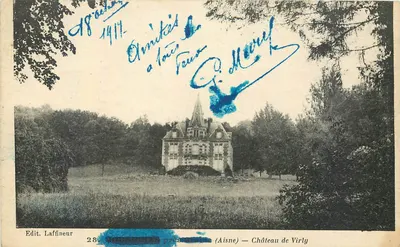 JOUISONES perto de Tournes (Aisne) — Castelo de Virly — Edit. Laffineur n°28