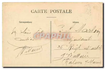 Orbais-l'Abbaye (Marne) — O Castelo de Coupigny (III) — Châtel A. Olivier, fot. & Orbais — Verso