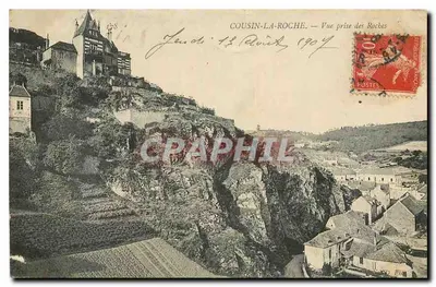 Cousin-la-Roche — Vista tirada das Rochas — Editor não identificado