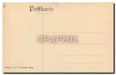 Metz — Katedra — wydawca K. u. P. Guillaume, n° 10803 — Rewers