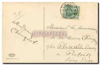 Metz — Widok z ogrodu Boufflers na Garnisonkirche — wydawca: Société Anonyme de Photographie, seria 699, nr 33 — Rewers