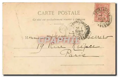 O Castelo de Tourlaveille — G. F. — Coleção Germain fils, St-Malo — Verso