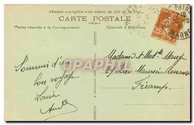 Reims — A Catedral — A. Quentin, editor, n° 122 — Verso