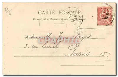 Gérardmer - Skok z Cuves — imp. Ad. Welick, Saint-Dié (Zarejestrowane) N° 1923 — Rewers