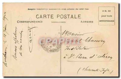 Bordeaux - Pomnik Girondyn i Plac Quinconces — wydawca B. R. n°20 — Rewers