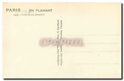 Notre-Dame w Paryżu — oświetlona — Yvong — Rewers