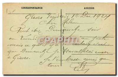 El Curato de Pontoise — escena cómica en una iglesia — L'Abéille, París — Reverso