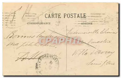 Fontainebleau - Pavillon de l'Empereur et le Château — N.G. n°408 — Verso