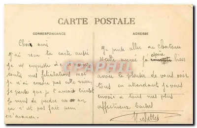 Penmarch — Aspecto dos Rochos do Trou de l'Enfer, durante uma maré alta, em Saint-Guénolé — Coleção Villhurd, Quimper — Verso