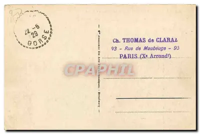 Calanches de Piana — A Estrada de Porto — Editor não identificado, n° 5 — Verso