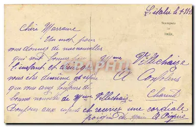Paisaje alpino — Włochy — Stampata in Italia — Rewers