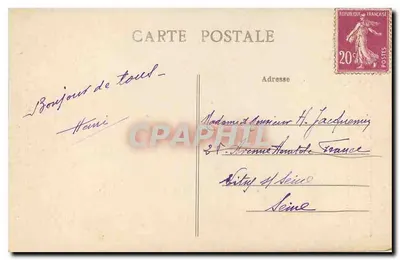 Joigny-Ancien — Dom Drzewa Jessé — Collection J. De Saux — Rewers