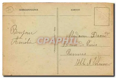 Paris — La Chambre des Députés — Phototypie Labella — Rewers