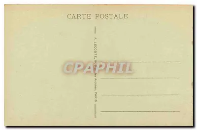 Paris - Uitzicht op het Arc de Triomphe du Carrousel — A. Lecointe, n°18 — Achterkant
