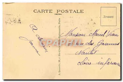 PARIS — Hôtel de Ville — The Town Hall — éditeur A. Leconte, Paris — Verso