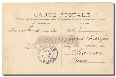 Paris - Buttes Chaumont, o Ponte Suspensa — J.H. n°203 — Verso