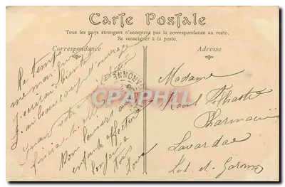Paris — A antiga Prefeitura — N.D. Photo, n° 268 — Verso