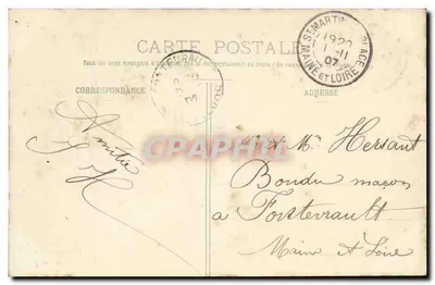 St-MARTIN-de-la-PLACE — Casa de Dames Pensionárias 'La Blairie-St-Martin' fundada em 1895, perto das margens do Loire — Coleção L. Beugnard — Verso