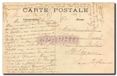 Parigi — I boulevardi Bonne-Nouvelle e St-Denis — C.M. n°108 — Verso