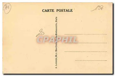 Paris - Porta Saint-Denis - Porta de Saint-Denis — 42 — editor G. Leconte, 38, rue de la Bretonnerie, Paris — Verso