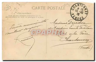 Parijs — Avenue du Bois de Boulogne — Uitgever E.D. n°4013 — Achterkant