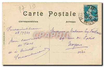Barbizon — A Floresta — Caminho dos Bandidos — N.G. n°352 — Verso