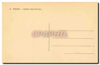 Rouen — L'Église Saint-Maclou — Glitché Deschamps — Verso