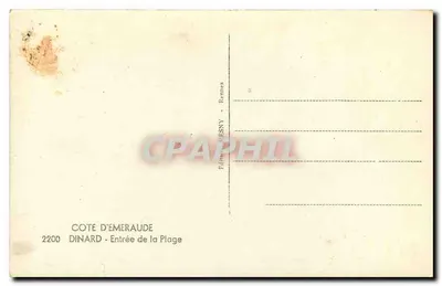Dinard — Entrance to the Beach — Loi — Back
