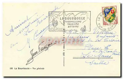 La Bourboule — Widok ogólny — Wydawca REAL-PHOTO, nr 116 — Rewers