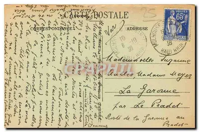 Besançon. Orologio Astronomico — Ordinato dal Cardinale Mathieu, progettato da M. Vérité, realizzato da M. Florian Goudey — Edit. Brandibas-Goudey — Verso