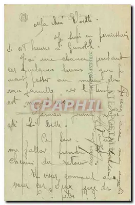 Grenoble — Czerwony świetlik i Święty Bernard — Wydawca: C. L. B. n° 118 — Rewers