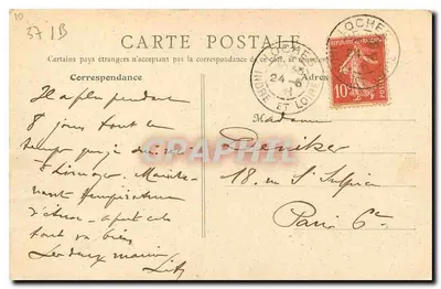 Loches (Loire-et-Loire) — Torre Luís XI e o Donjon — B.F. Paris — Verso