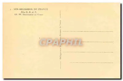 RR. PP. Dominicanos no Coro — Nancy — Film D. R. A. C. — Verso