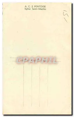 Kościół św. Maclou — Pontoise — A.C. 2 Pontoise — Rewers