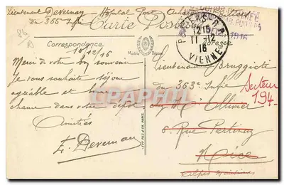 Poitiers — Facha do Palácio de Justiça — N. G. — Verso