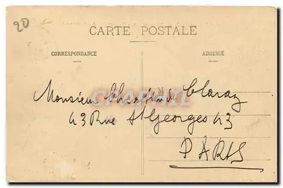 Massif da Meije (3987 metros) — Vista tirada do Lautaret — C. Le Glaud, Chambéry, n° 582 — Verso
