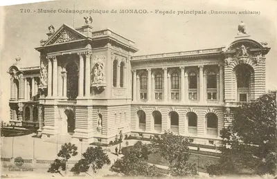 Museu Oceanoográfico de MONACO — Facha principal — (DelaFortrie, arquiteto) — Edição Gilletta