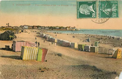 Pornichet — Vista geral da praia — L.L. Paris
