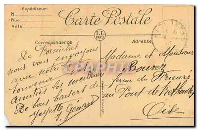 Pornichet — Vista geral da praia — L.L. Paris — Verso