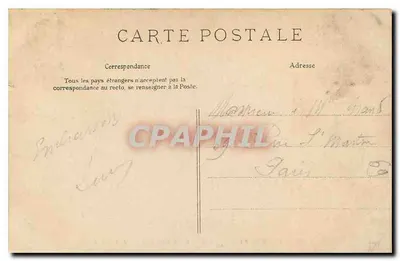 Palácio de Fontainebleau — Avenida coberta no Jardim Inglês — E. L. D. n° 588 — Verso