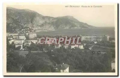 Beaulieu - Estrada da Corniche — vista panorâmica — J. Gualitta, Nice